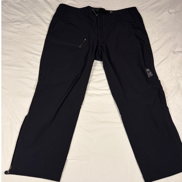 Mountain Hardwear Other - Mountain Hardwear Mens‎ XXL Black Technical Hiking Pants Zippered Leg Inseam 30